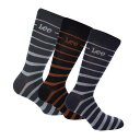 【送料無料】 リー メンズ 靴下 アンダーウェア 3 Pack of Socks Blue