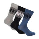 【送料無料】 ラングラー メンズ 靴下 アンダーウェア 3 Pack of Socks Blue