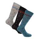 【送料無料】 ベンシャーマン メンズ 靴下 アンダーウェア 3 Pack of Socks Navy