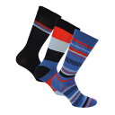 【送料無料】 ベンシャーマン メンズ 靴下 アンダーウェア 3 Pack of Socks Navy