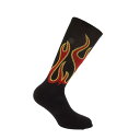 【送料無料】 パーム・エンジェルス メンズ 靴下 アンダーウェア Burning Socks Black Red
