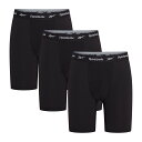 【送料無料】 リーボック メンズ ボクサーパンツ アンダーウェア 3 Pack Boxer Shorts Black