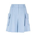 【送料無料】 ボス レディース ハーフパンツ・ショーツ ボトムス Taeva Linen Blend Cargo Shorts Blue
