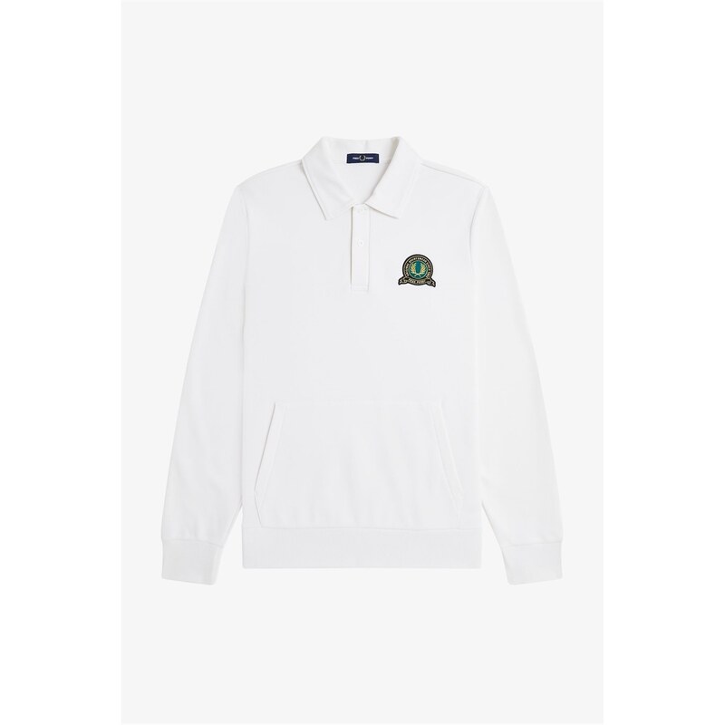 フレッドペリー メンズ アウター パーカー・スウェット Fred Perry Fred Badge Collr Swt Sn54 Snow White 129 ホワイト