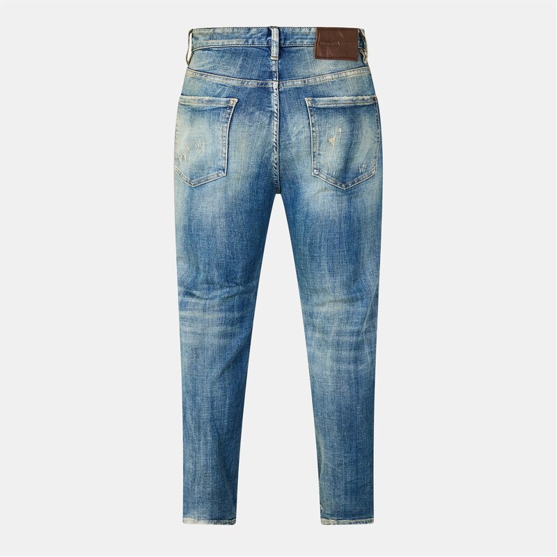 【送料無料】 ディースクエアード メンズ デニムパンツ ボトムス DSQ 642 Jean Sn54 Navy Blue