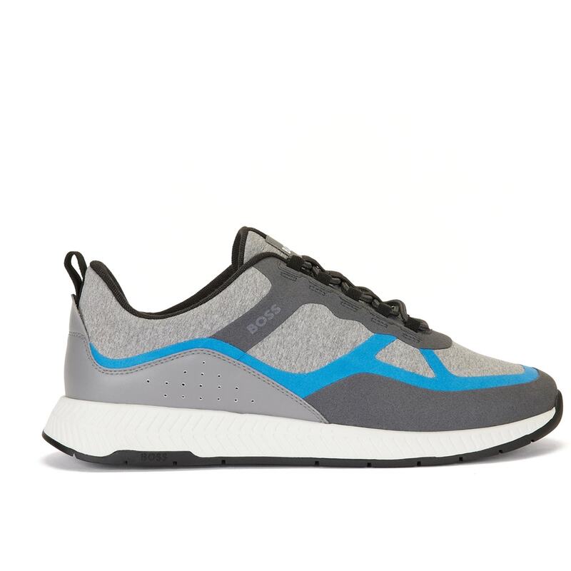 ボス メンズ シューズ スニーカー Boss Titanium Runn Lyme 10242125 01 Open Blue ブルー