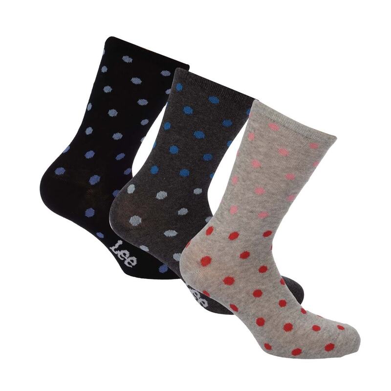 リー レディース アンダーウェア 靴下 Lee 3 Pack of Socks Grey グレー(4)