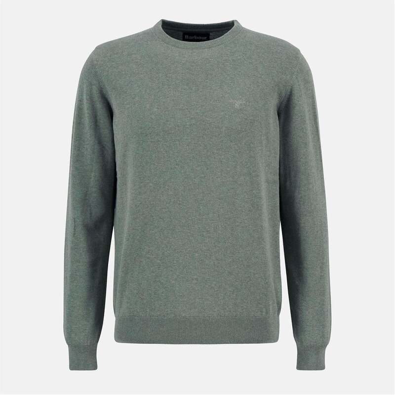 バブアー メンズ アウター ニット・セーター コットン Barbour Men's Crew-neck Cotton Jumper Thyme SG14(4)