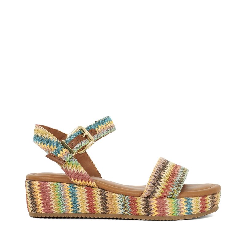 �ǥ塼�����ɥ� ��ǥ����� ���塼�� ������� Dune London Rainbow Flatform Sandals Multi �ޥ�����顼
