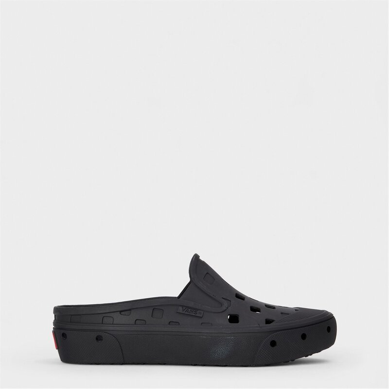 バンズ メンズ シューズ サンダル Vans Mte Slip-On Mule Trk Black Slider Slippers Mens Black ブラ..