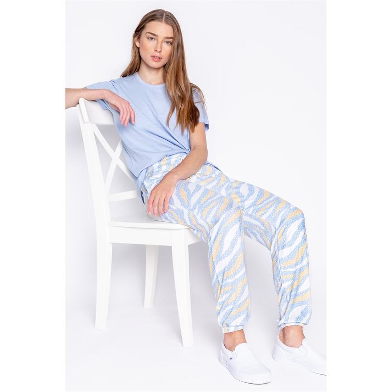 ピージェイサルベージ レディース ボトムス カジュアルパンツ PJ Salvage Salvage cuffed Pant Hellblau