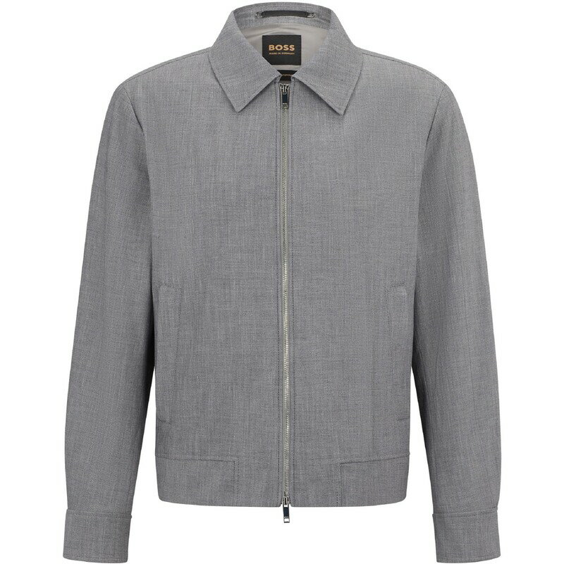 ボス メンズ アウター ジャケット・ブルゾン Boss T-Heston-Wing-224 10248153 01 Silver シルバー