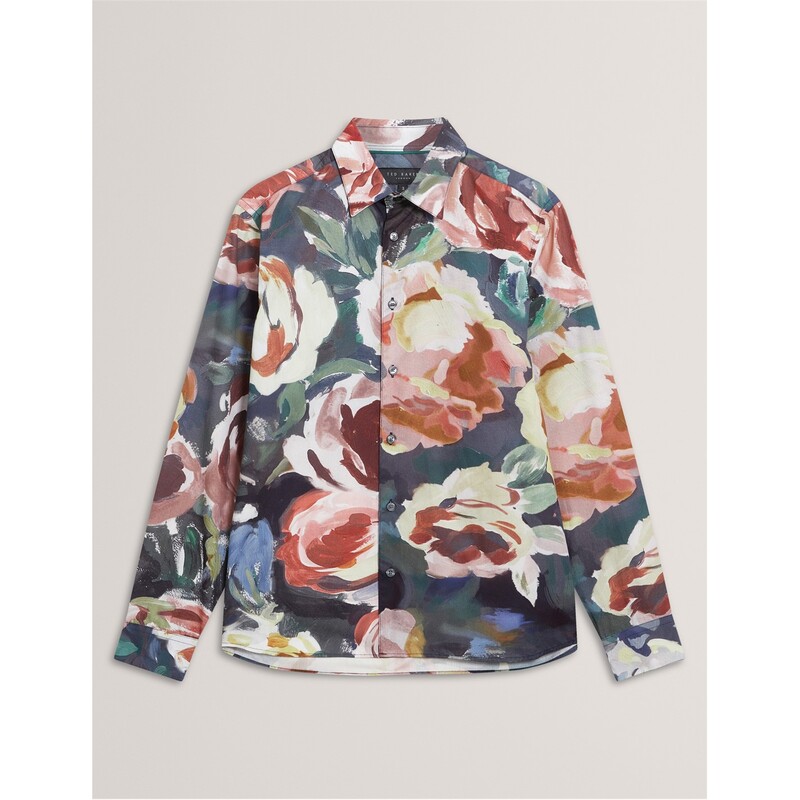 樂天商城 - テッドベーカー メンズ トップス シャツ フラワー柄 フラワー Ted Baker Ted Floral LS shirt Sn54 Multicol マルチカラー