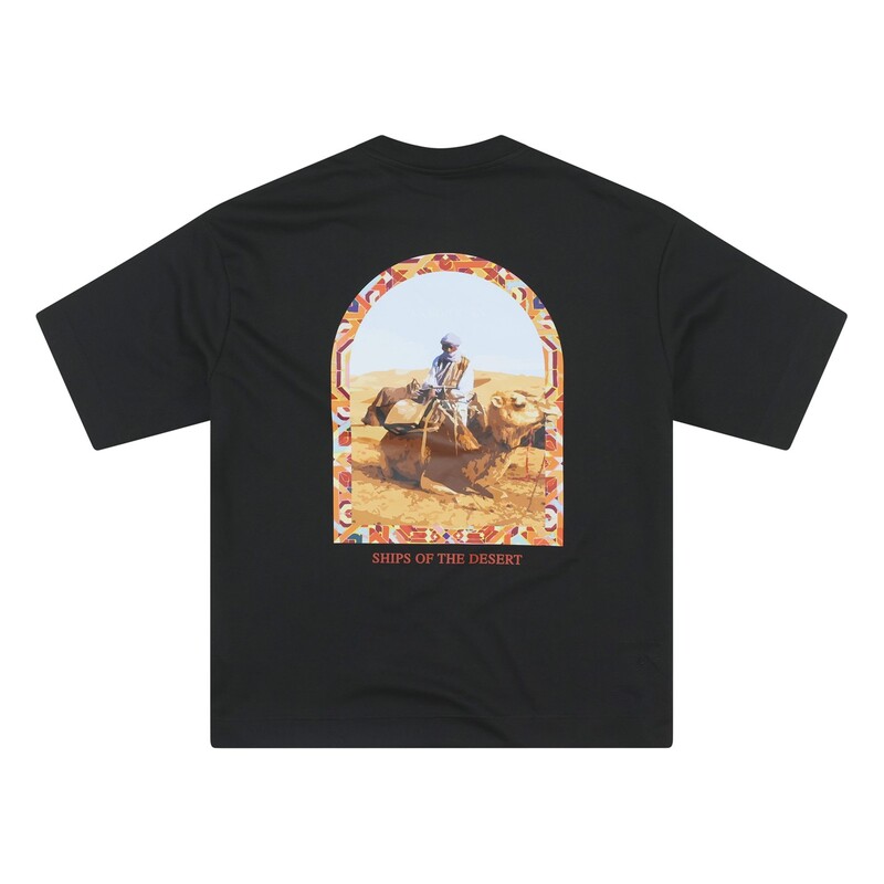 ローズロンドン メンズ トップス Tシャツ Rose London London Camel T-shirt Black ブラック