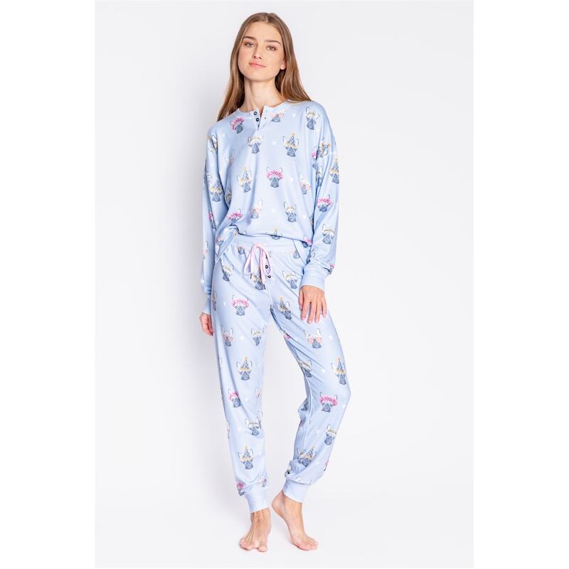 ピージェイサルベージ レディース アンダーウェア ナイトウェア PJ Salvage Salvage Birthday Pyjama Hellblau