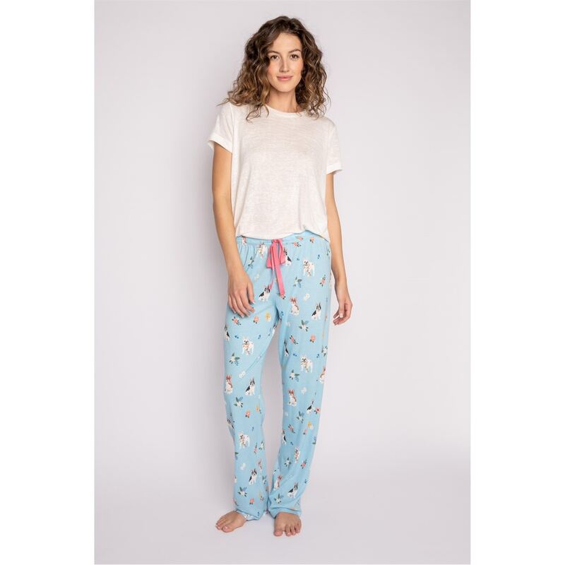 ピージェイサルベージ レディース ボトムス カジュアルパンツ プリント PJ Salvage Salvage Playful Prints Pant Hellblau