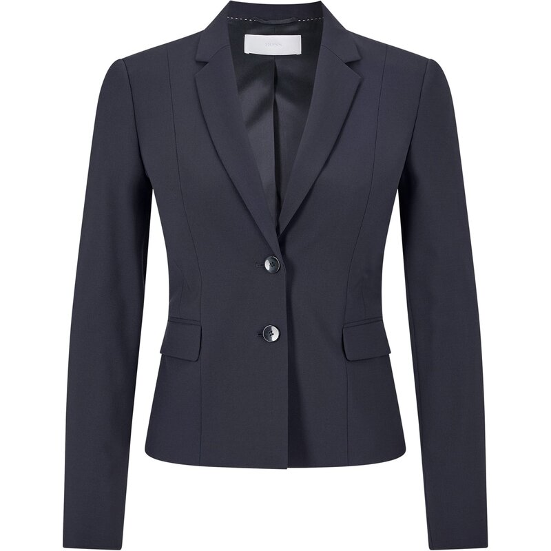 ボス レディース アウター ジャケット・ブルゾン Boss Jaru 10182720 01 Open Blue ブルー