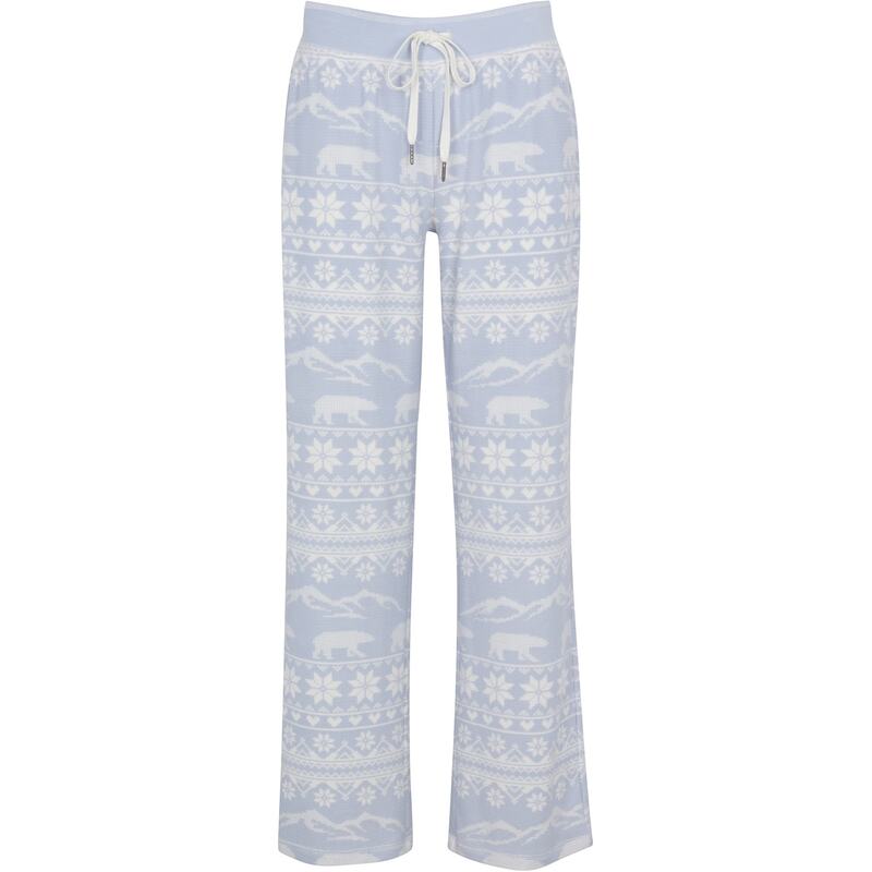 ピージェイサルベージ レディース ボトムス カジュアルパンツ ワイドレッグ PJ Salvage Salvage Snowflake Wide Leg Pant Hellblau