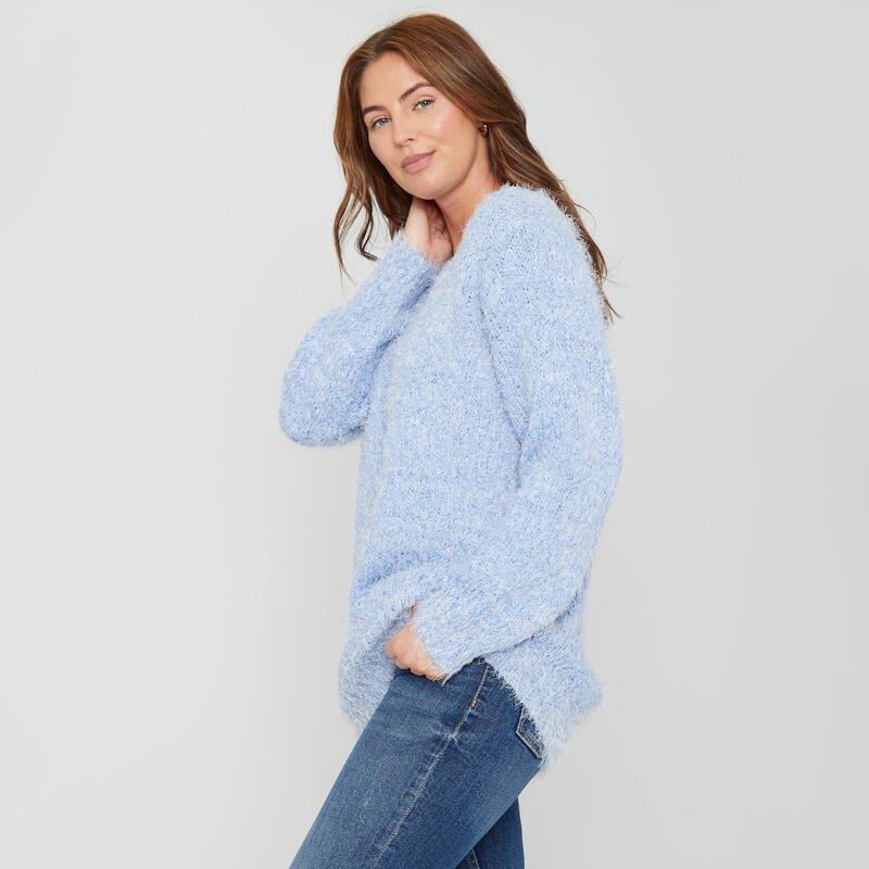 ビー ユー レディース アウター ニット・セーター Be You Lantern Jumper Womens BLUE ブルー
