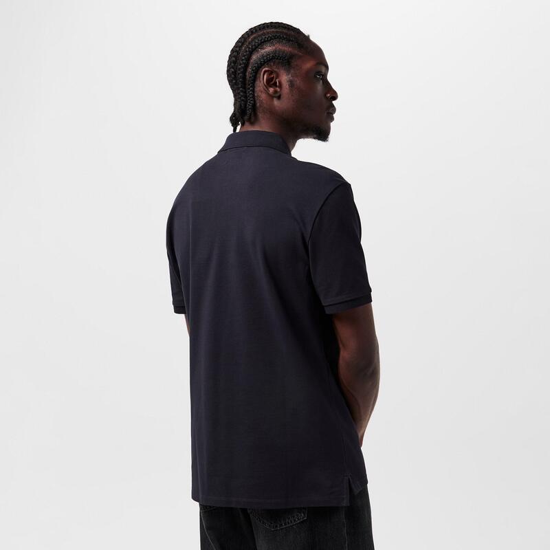 �����ԡ�����ѥˡ� ��� �ȥåץ� �ݥ������ Ⱦµ ���� CP Company Men's Logo Pique Short-Sleeve Polo Shirttl Eclipse 888