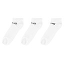 【送料無料】 エバーラスト メンズ 靴下 アンダーウェア 3 Pack Trainer Socks Mens White