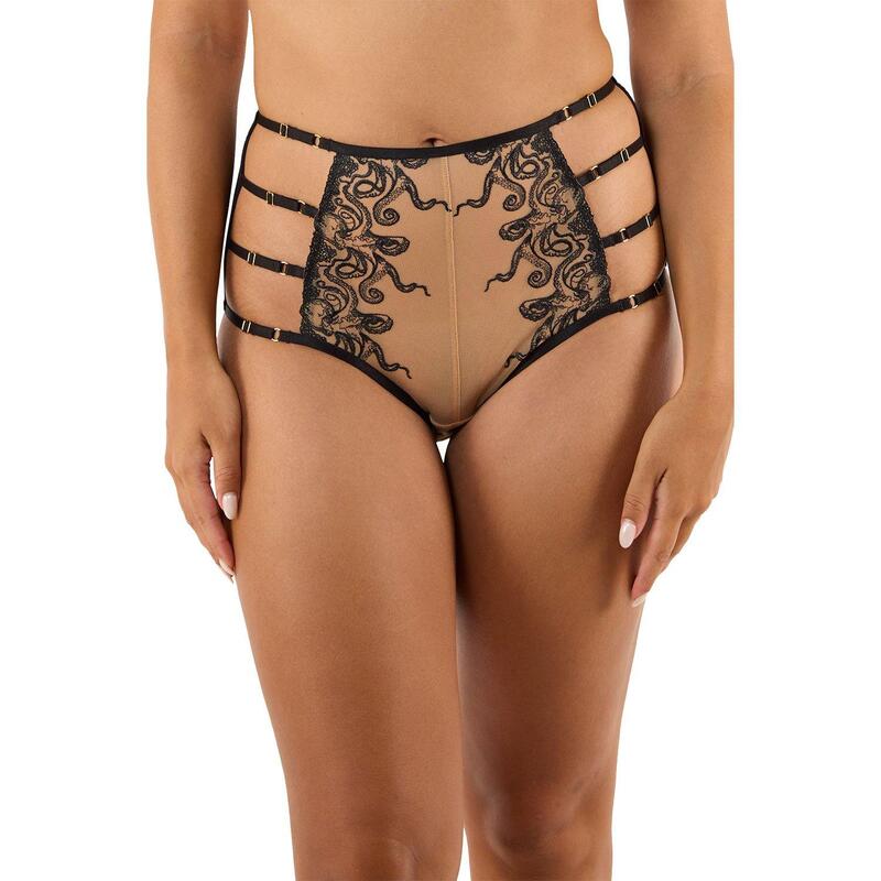 プレイフルプロミス レディース アンダーウェア パンツ ハイウエスト Playful Promises Octopus Black ..