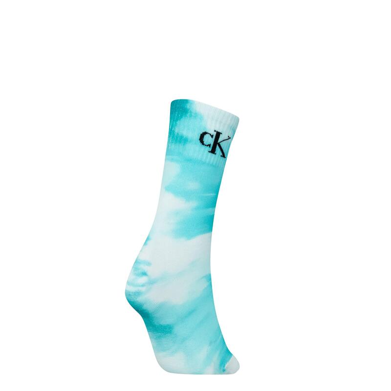 カルバンクライン レディース アンダーウェア 靴下 Calvin Klein Women's Crew Socks Turquoise ターコイズ(4)