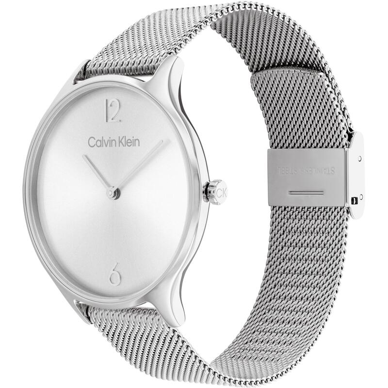 カルバンクライン レディース アクセサリー 腕時計 メッシュ Calvin Klein Ladies Calvin Klein Mesh Watch Silver シルバー