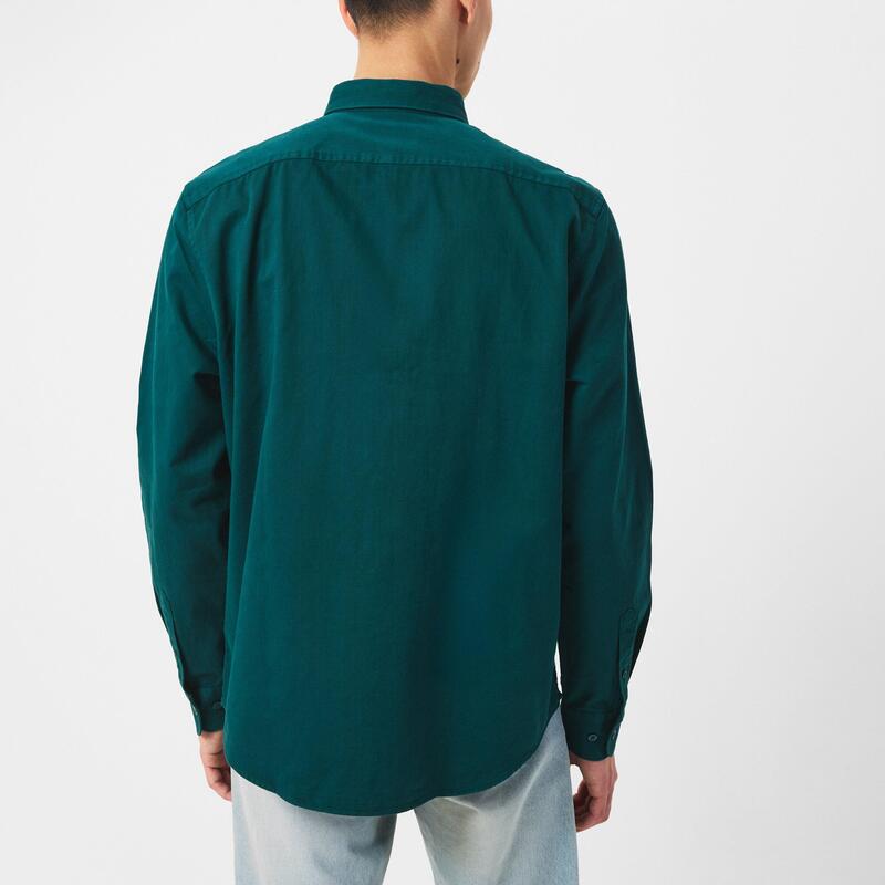 オリジナルペンギン メンズ トップス シャツ 長袖 Original Penguin Long-Sleeve Twill Overshirt June Bug