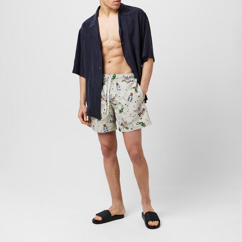 パーム・エンジェルス メンズ 水着 ハーフパンツ・ショーツ ショートパンツ Palm Angels Pin Up Swim S..