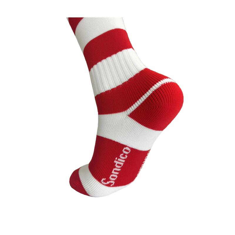 ソンディコ メンズ アンダーウェア 靴下 プラスサイズ Sondico Football Socks Plusize Red/White ホワイト