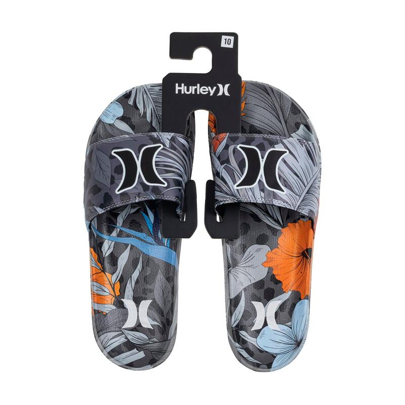 ハーレー メンズ シューズ サンダル Hurley Tier Pool Slider Black/Orange ブラック