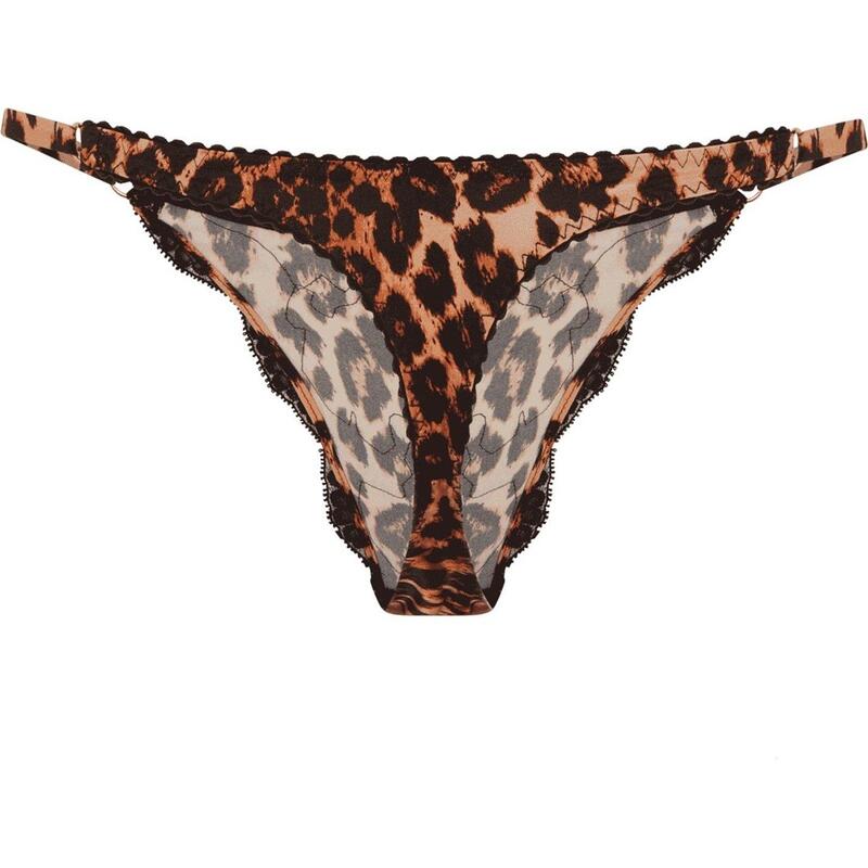 ����������ȥץ������������� ��ǥ����� ������������� �ѥ�� Agent Provocateur MOLLY Thong Leopard/Black �֥�å�