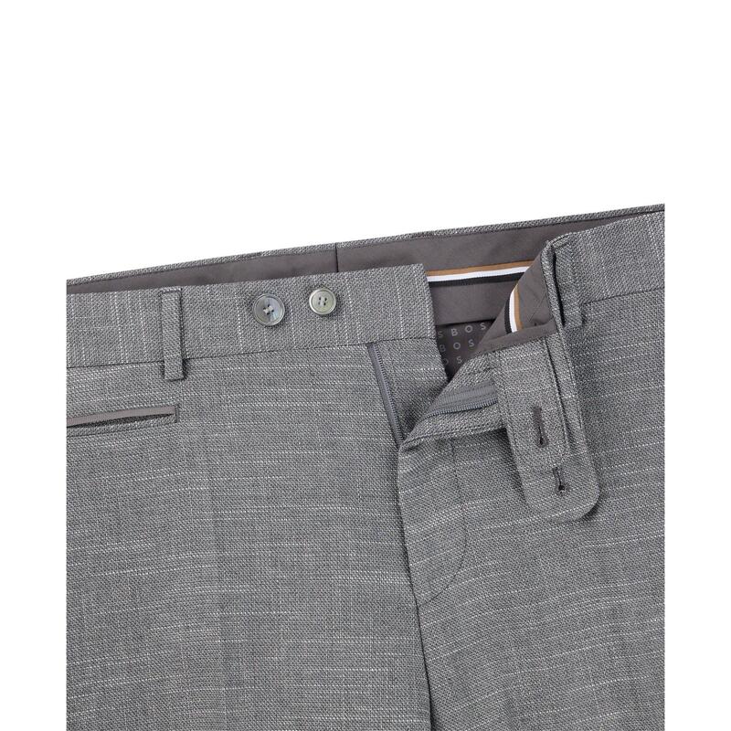 ボス メンズ ボトムス カジュアルパンツ スリムフィット Boss Men's H Geniuslim Fitrousersilver シルバー