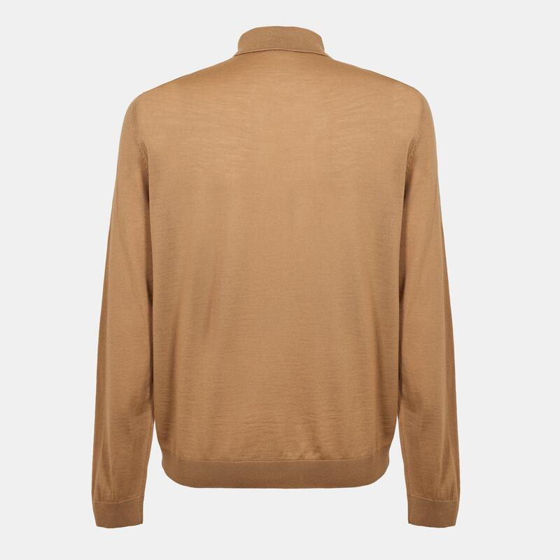 ボス メンズ トップス シャツ 長袖 Boss Men's Lancione Long-Sleeve Polo Medium Beige ベージュ
