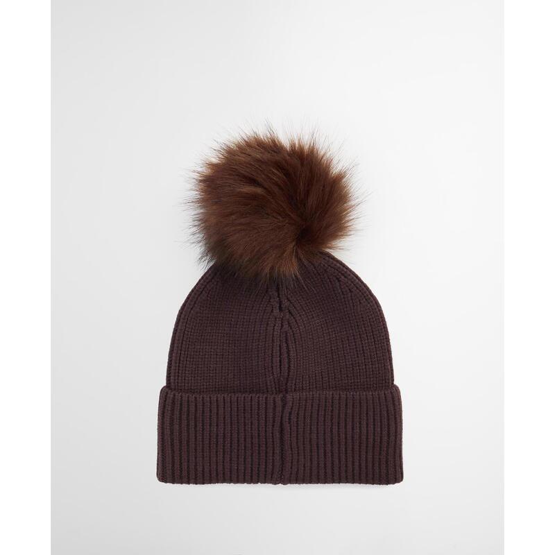 バブアー レディース アクセサリー 帽子 Barbour International Mallory Pom Beanie Chocolate チョコレート