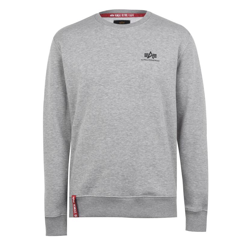 アルファインダストリーズ メンズ アウター パーカー・スウェット シャツ ロゴ Alpha Industries Basic Smallogo Sweatshirt 17 Grey Heather グレー