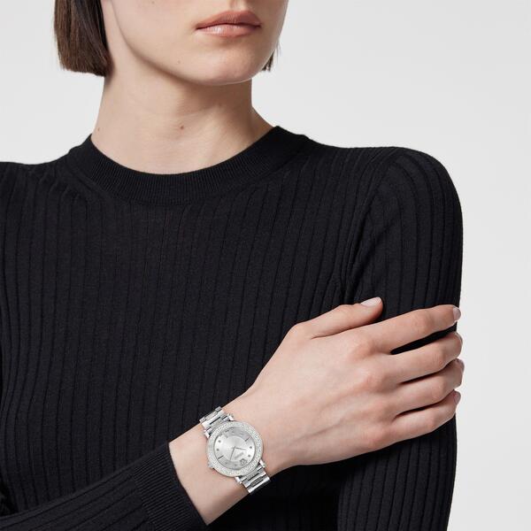 ヴェルサーチ レディース アクセサリー 腕時計 Versace Greca Sphere Watch Silver シルバー