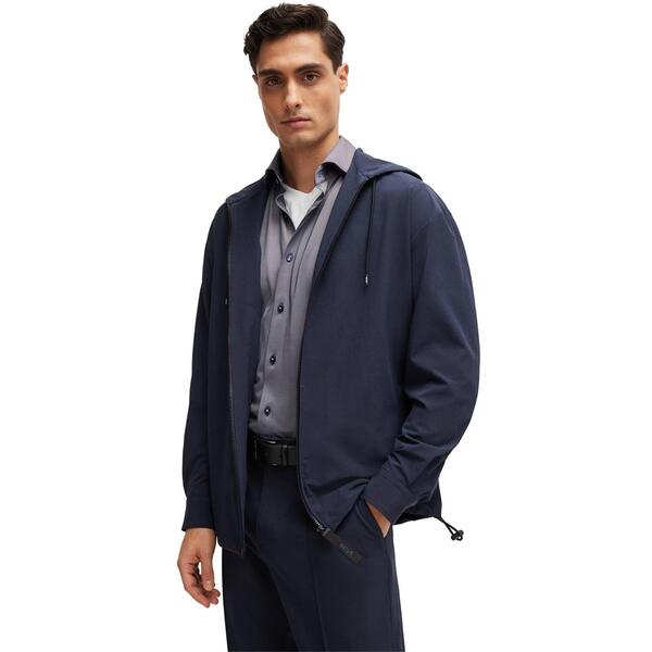 ボス メンズ トップス シャツ 長袖 Boss Men's HBB PHANK Stch Plain Long-Sleeve Shirt Open Blue 475 ブルー