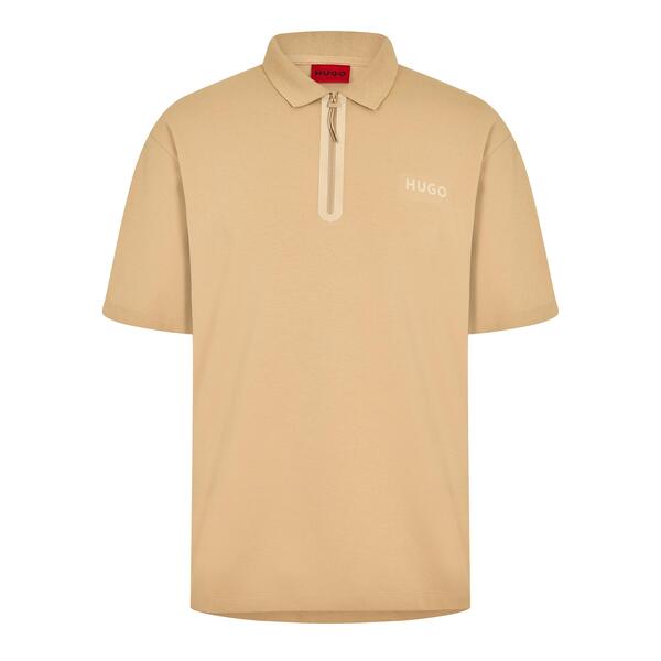 フューゴ メンズ トップス ポロシャツ Hugo Men's Dubilo Short Sleeve Polo Shirt Medium Beige ベージュ