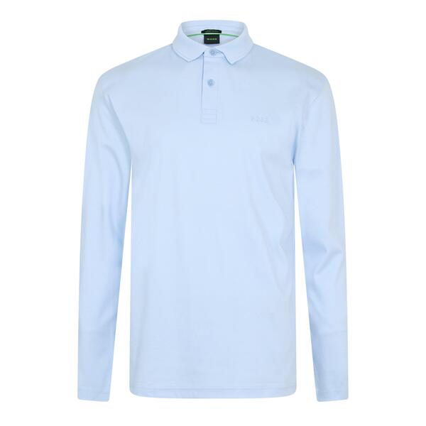 ボス メンズ トップス ポロシャツ 長袖 Boss Men's Pirolong-Sleeve Polo Shirtimeless Design Open Blue ブルー