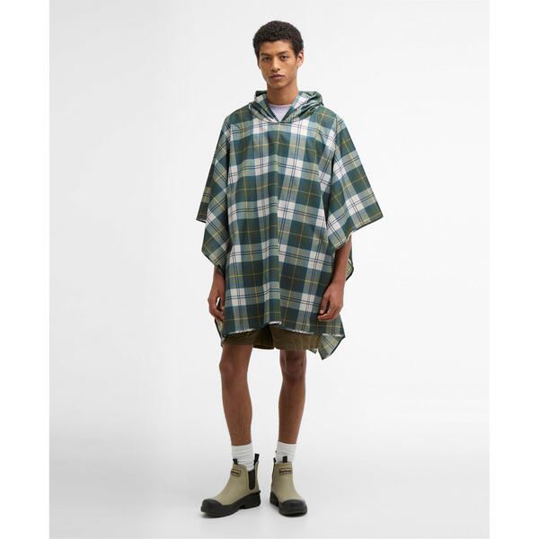バブアー レディース アウター ジャケット・ブルゾン Barbour Men's Tartan Wateresistant Hooded Poncho Ancientartan