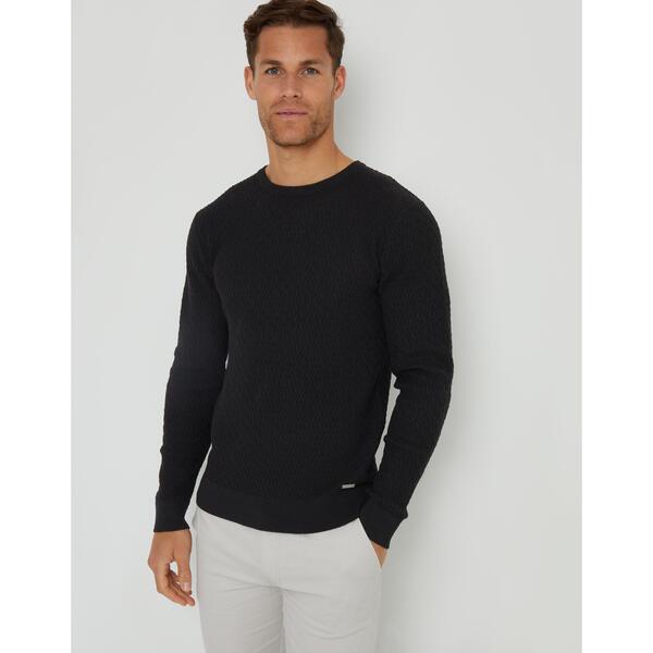 スリードベア メンズ アウター ニット・セーター クルーネック Threadbare Men'staleyhall Crew Neck Jumper Black ブラック