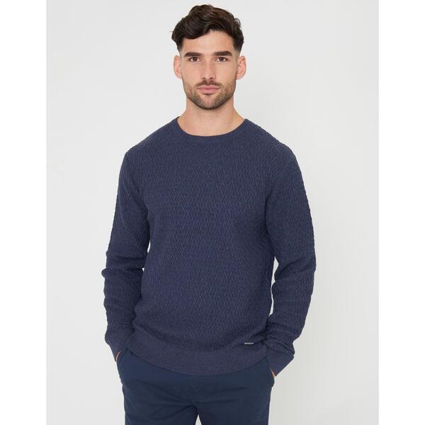 スリードベア メンズ アウター ニット・セーター クルーネック Threadbare Men'staleyhall Crew Neck Jumper Denim Blue デニム