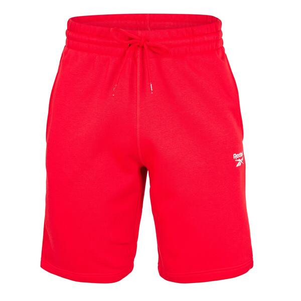 リーボック メンズ ボトムス カジュアルパンツ ショートパンツ ロゴ フリース Reebok Men's Identity Smallogo Fleece Jogger Shorts Vecred/Black ブラック