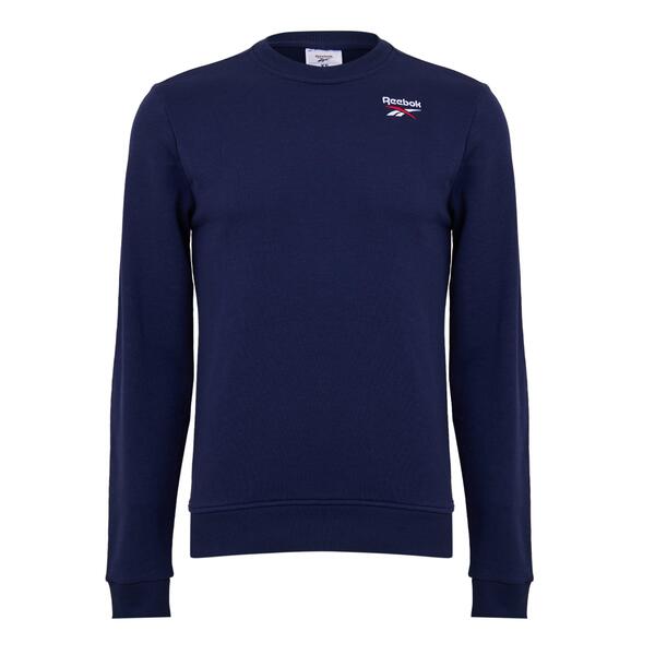リーボック メンズ アウター パーカー・スウェット シャツ ロゴ Reebok Men's Identity Smallogo Crew Sweatshirt Vecnav