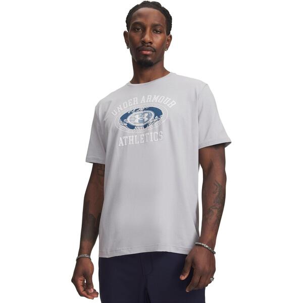 アンダーアーマー メンズ トップス Tシャツ Under Armour Men's T-Shirt Mod Gray/White ホワイト