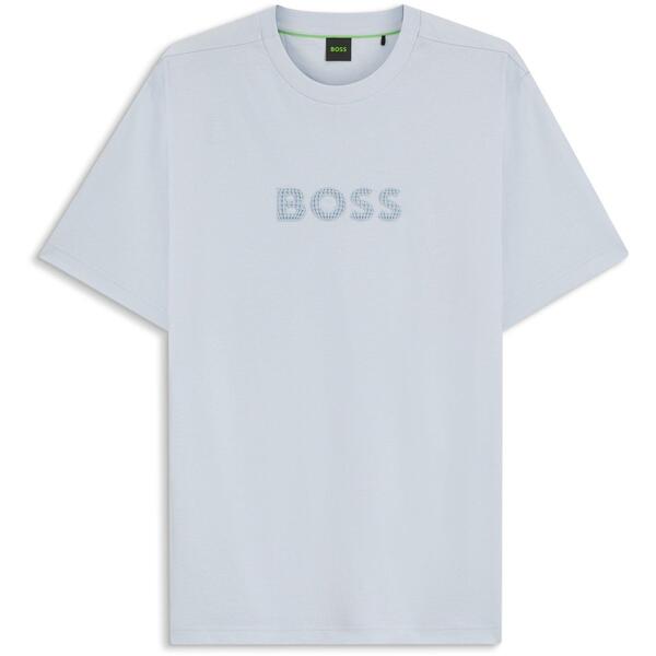 ボス メンズ トップス Tシャツ Boss Men's T-Shirt Open Blue 460 ブルー