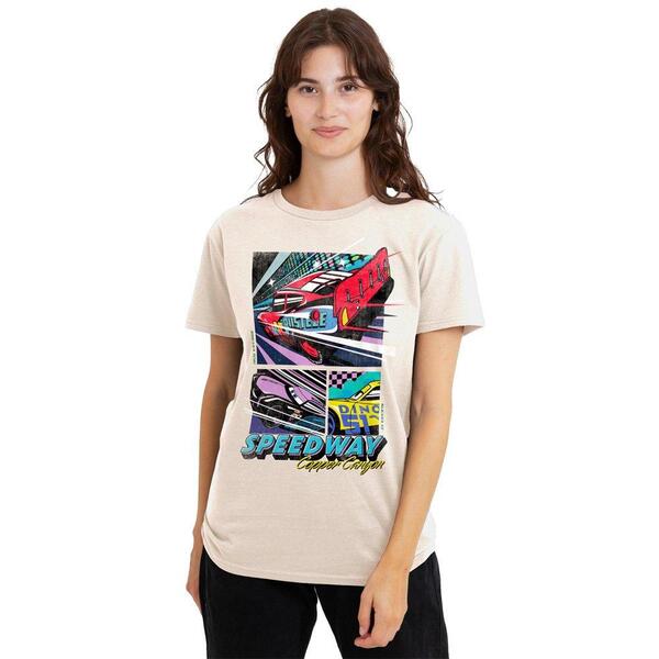Rakuten - ディズニー レディース トップス Tシャツ Disney Cars Copper Canyon Speedway T-Shirt Natural