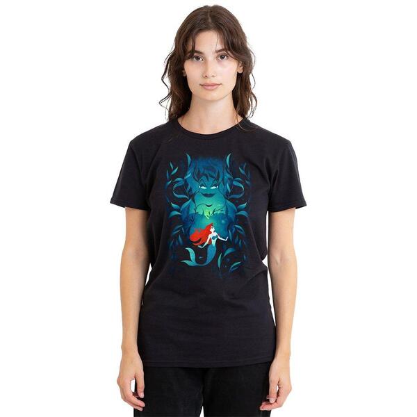 ディズニー レディース トップス Tシャツ Disney The Little Mermaid Ursulariel T-Shirt Black ブラック